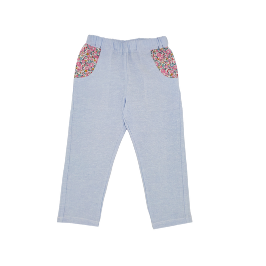 pantalon mixte à poches motif coupe confortable pratique vêtement enfant upcycling écoresponsable made in france